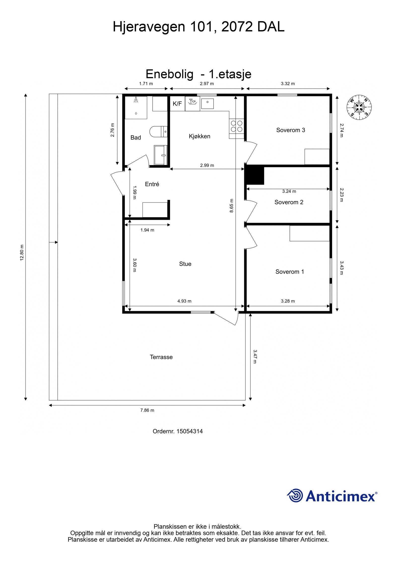 Plantegning 1. etasje. Galleribilde