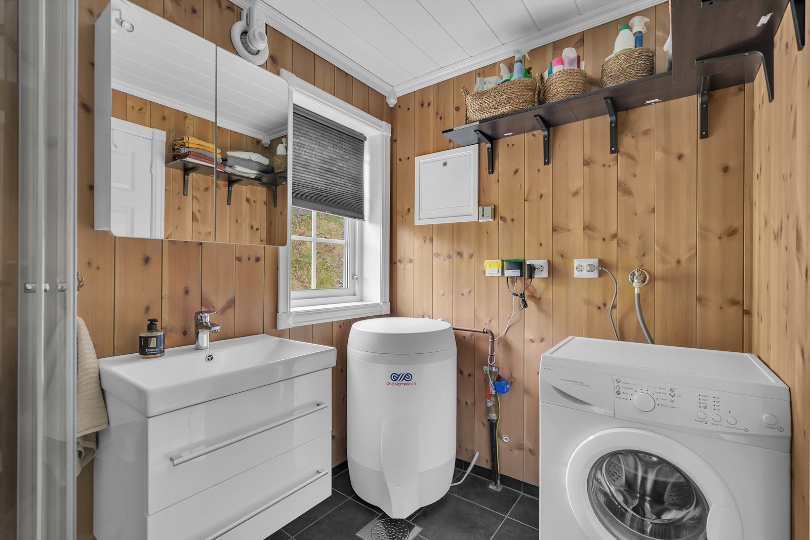 Badet har opplegg for vaskemaskin Galleribilde