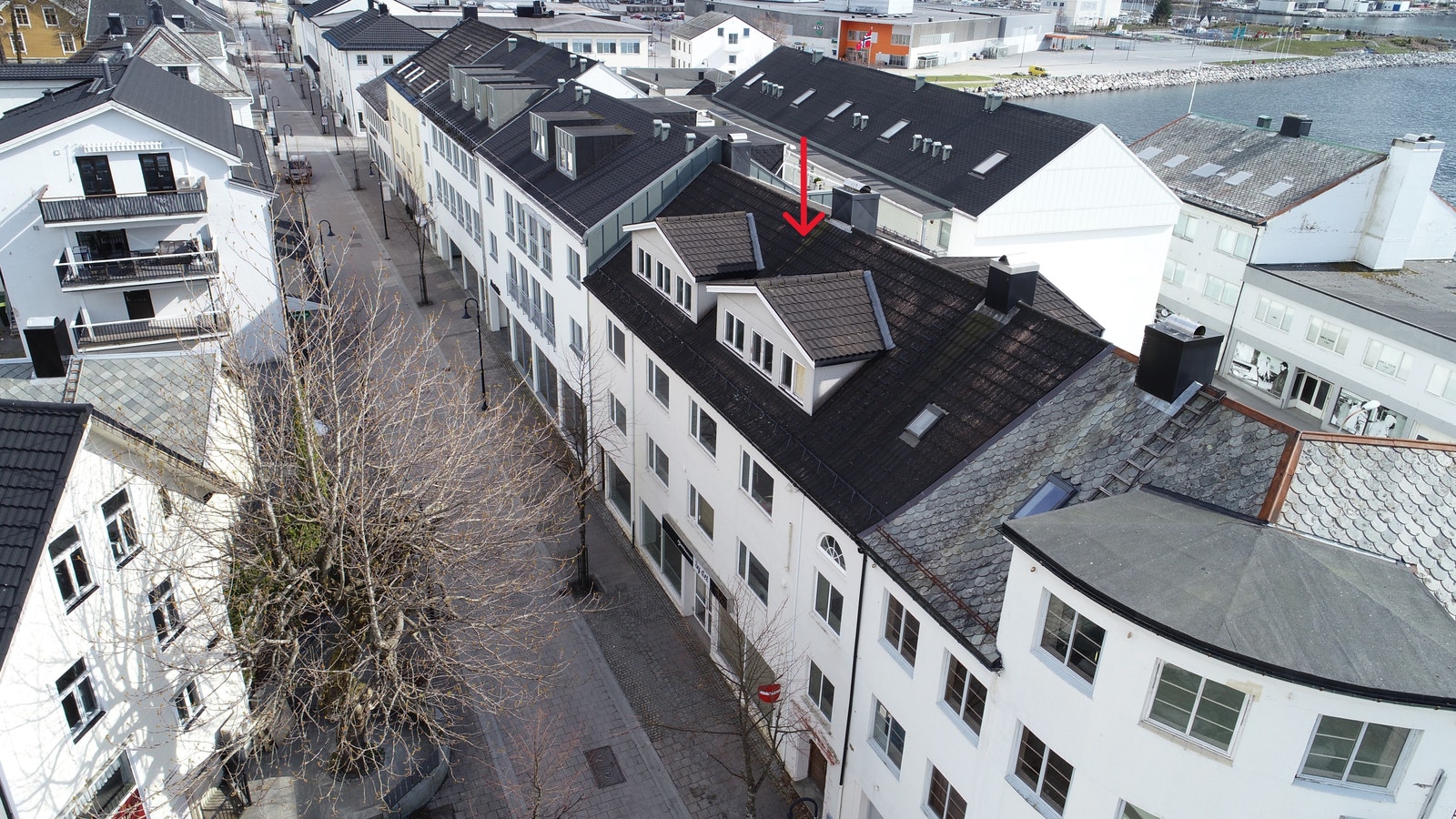 Fasade mot gågate Galleribilde