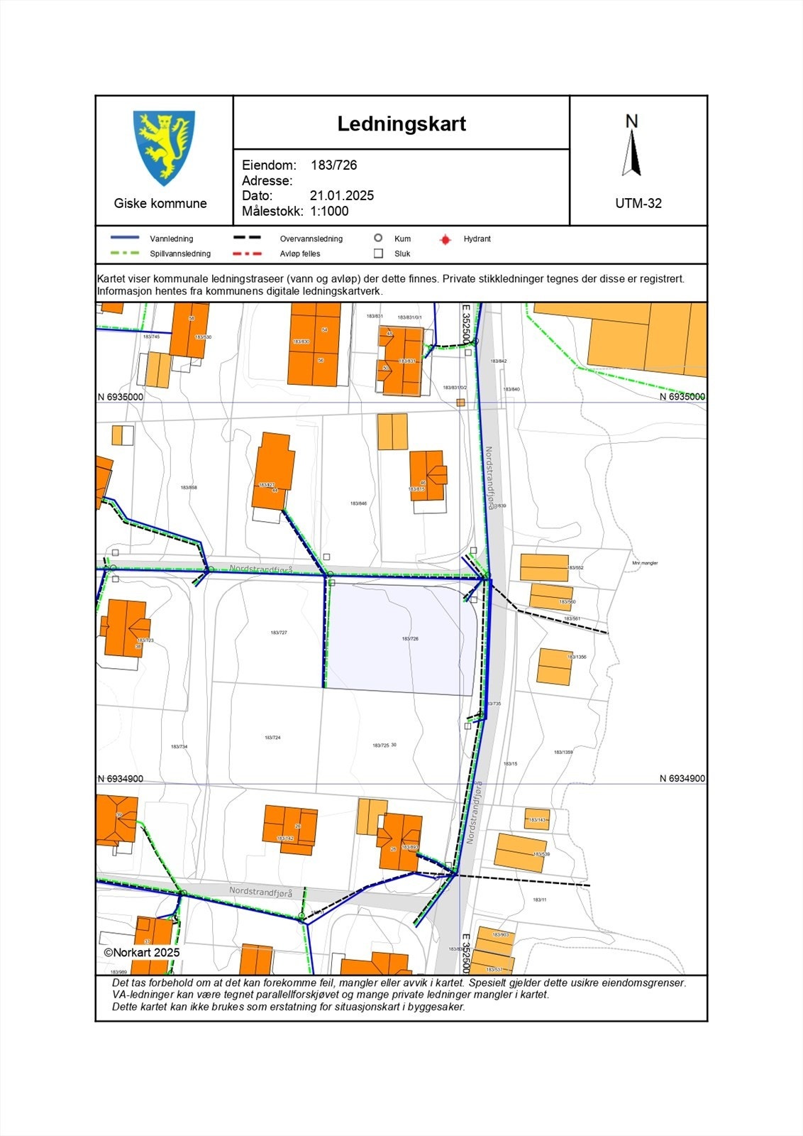 Ledningskart Galleribilde