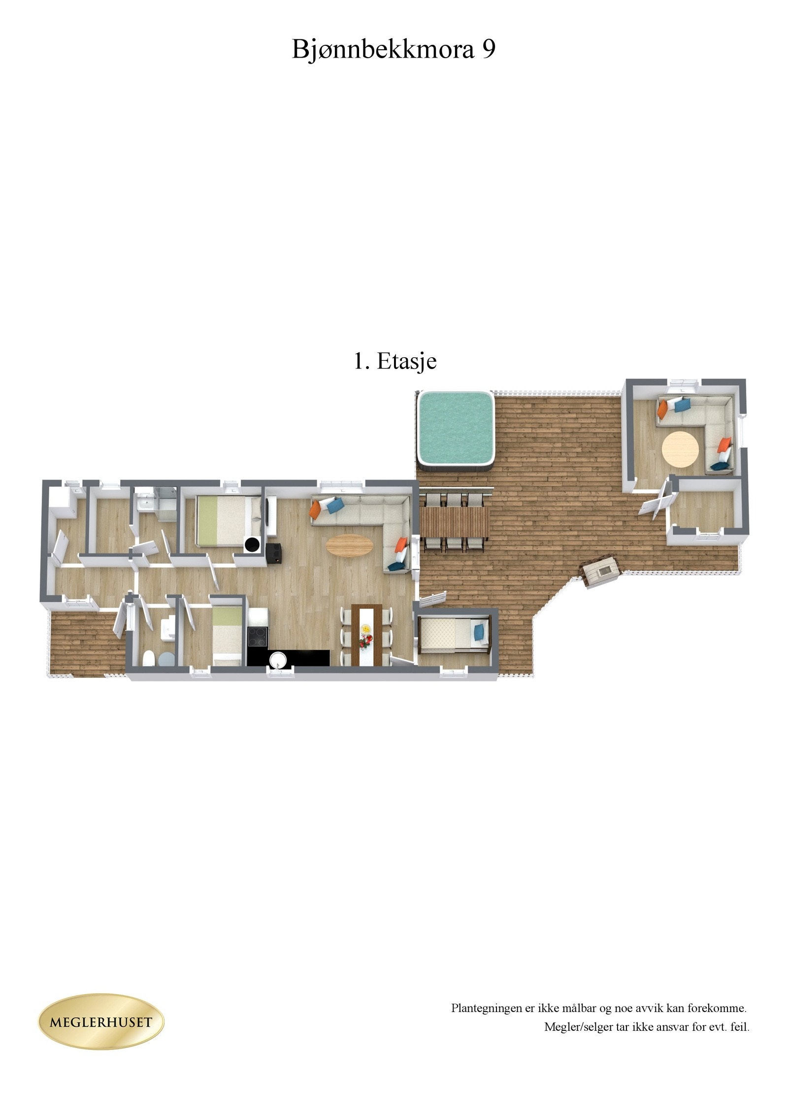 Plantegning 3D. Galleribilde