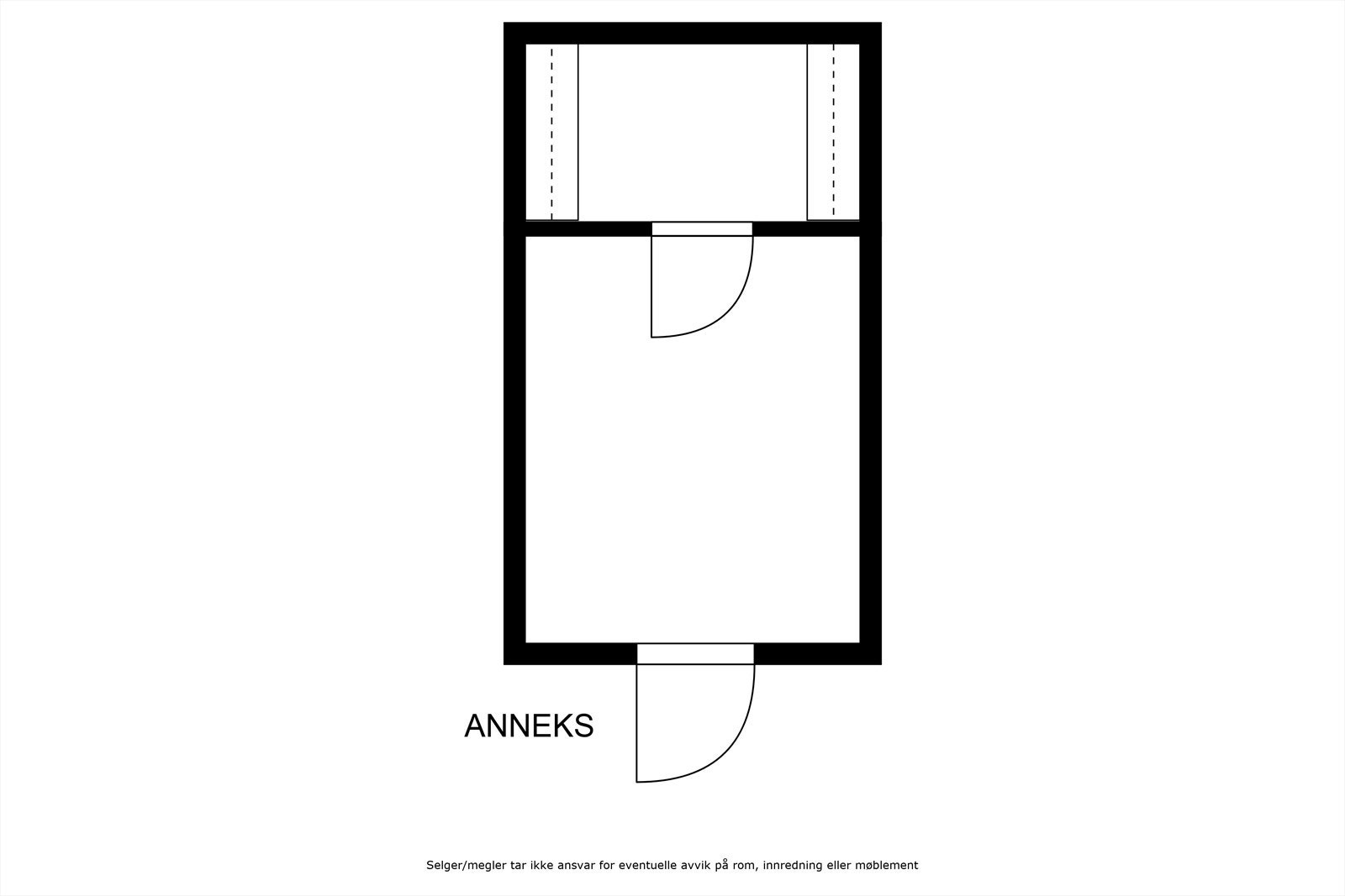 Planskisse utebod/anneks. Galleribilde