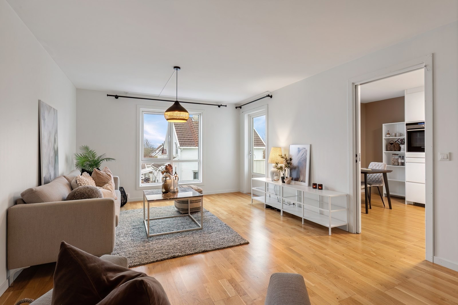 Lys og moderne stue Galleribilde