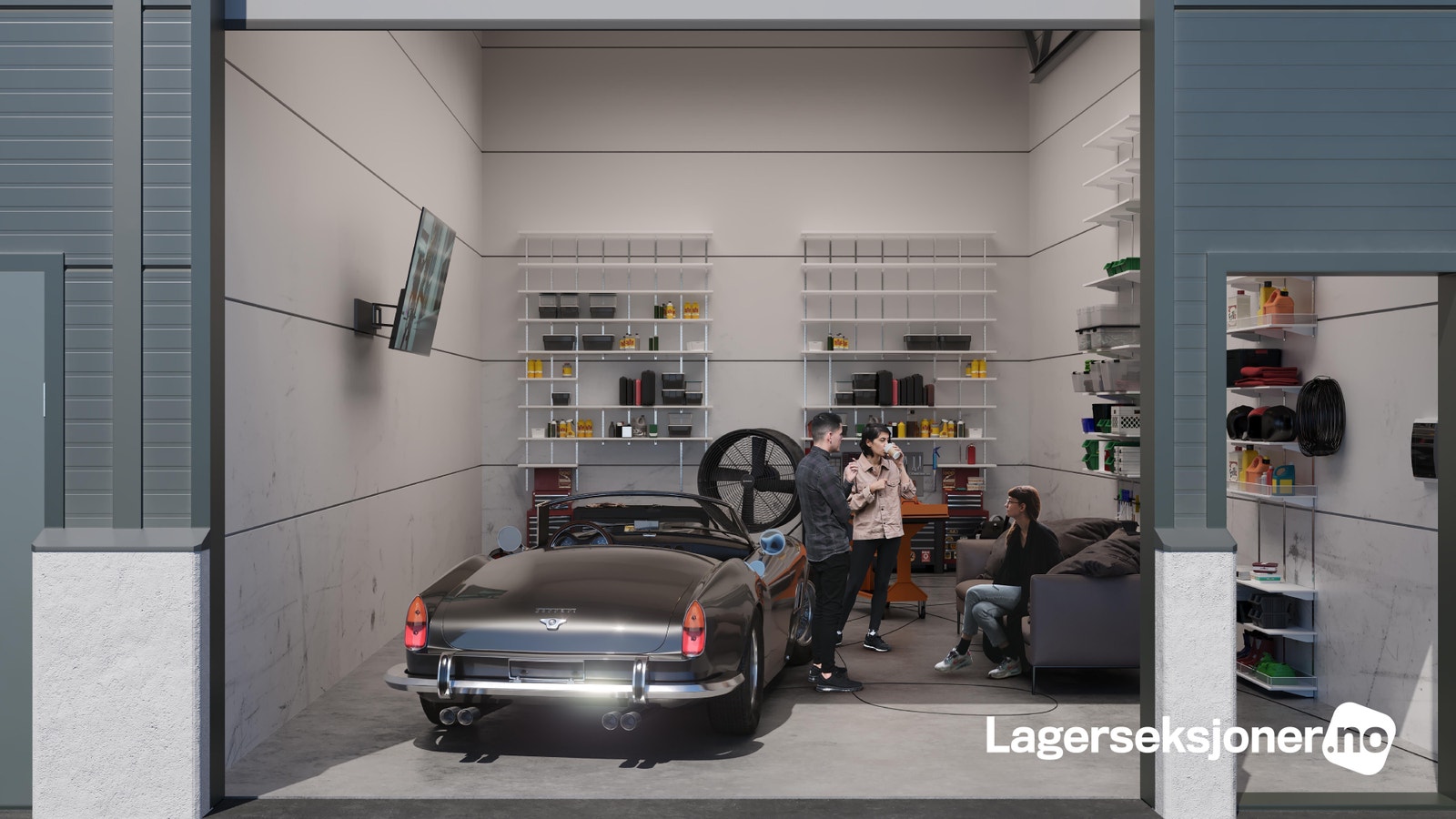 Illustrasjonsfoto: Her ligger alt til rette for en hyggelig oppbevaringsplass Galleribilde