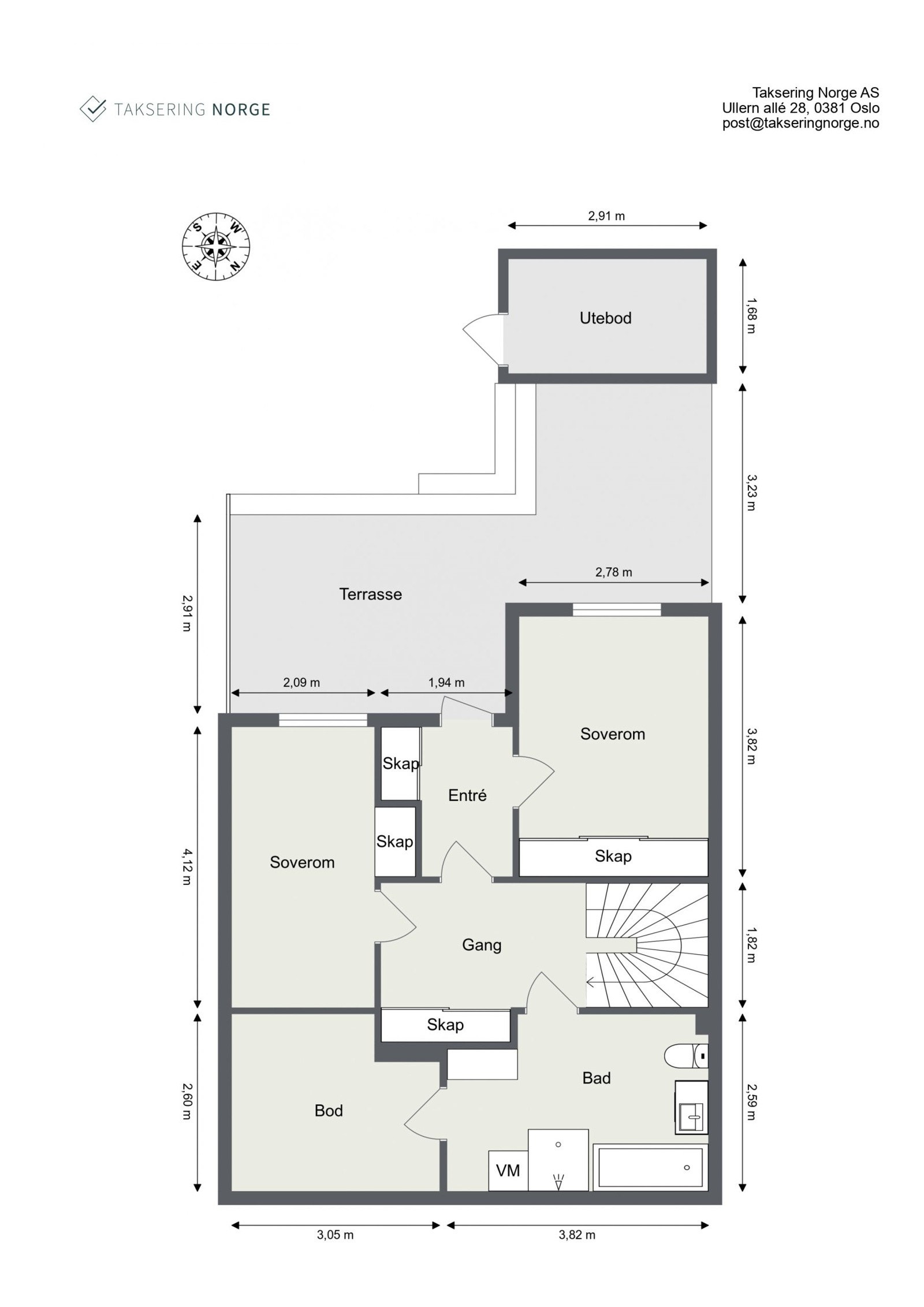 Plantegning underetasje. Galleribilde