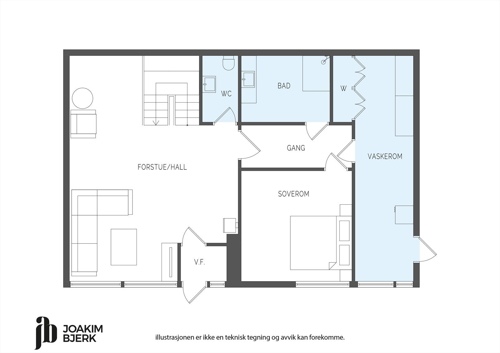 Plantegning U.etg Galleribilde