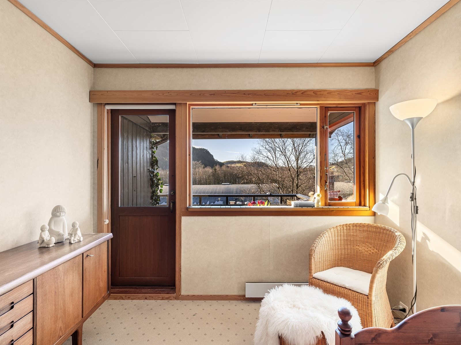 Det er utgang til herlig terrasse Galleribilde