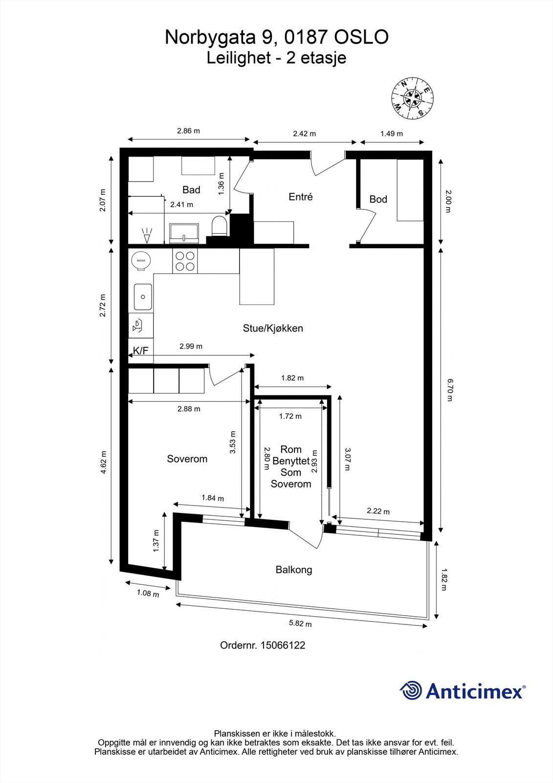 Plantegning Galleribilde