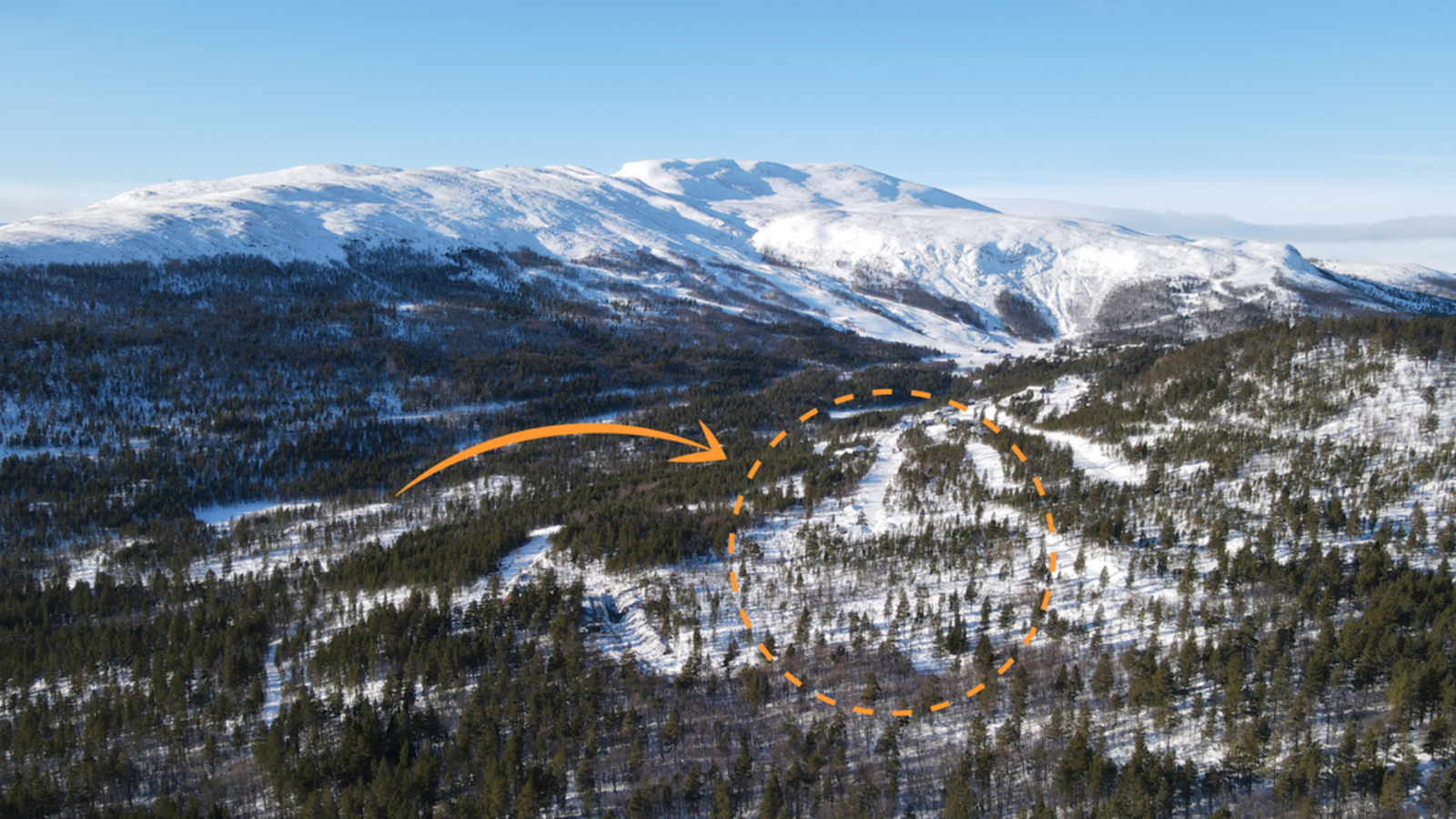 Tomteområdets plassering Galleribilde
