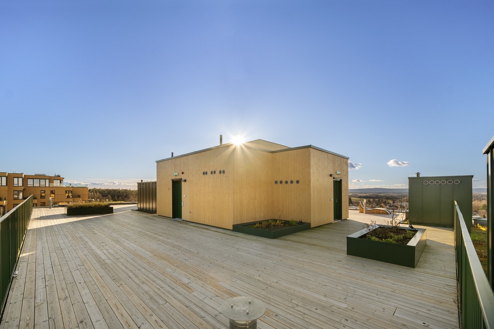 Felles takterrasse til disposisjon av beboerne Galleribilde