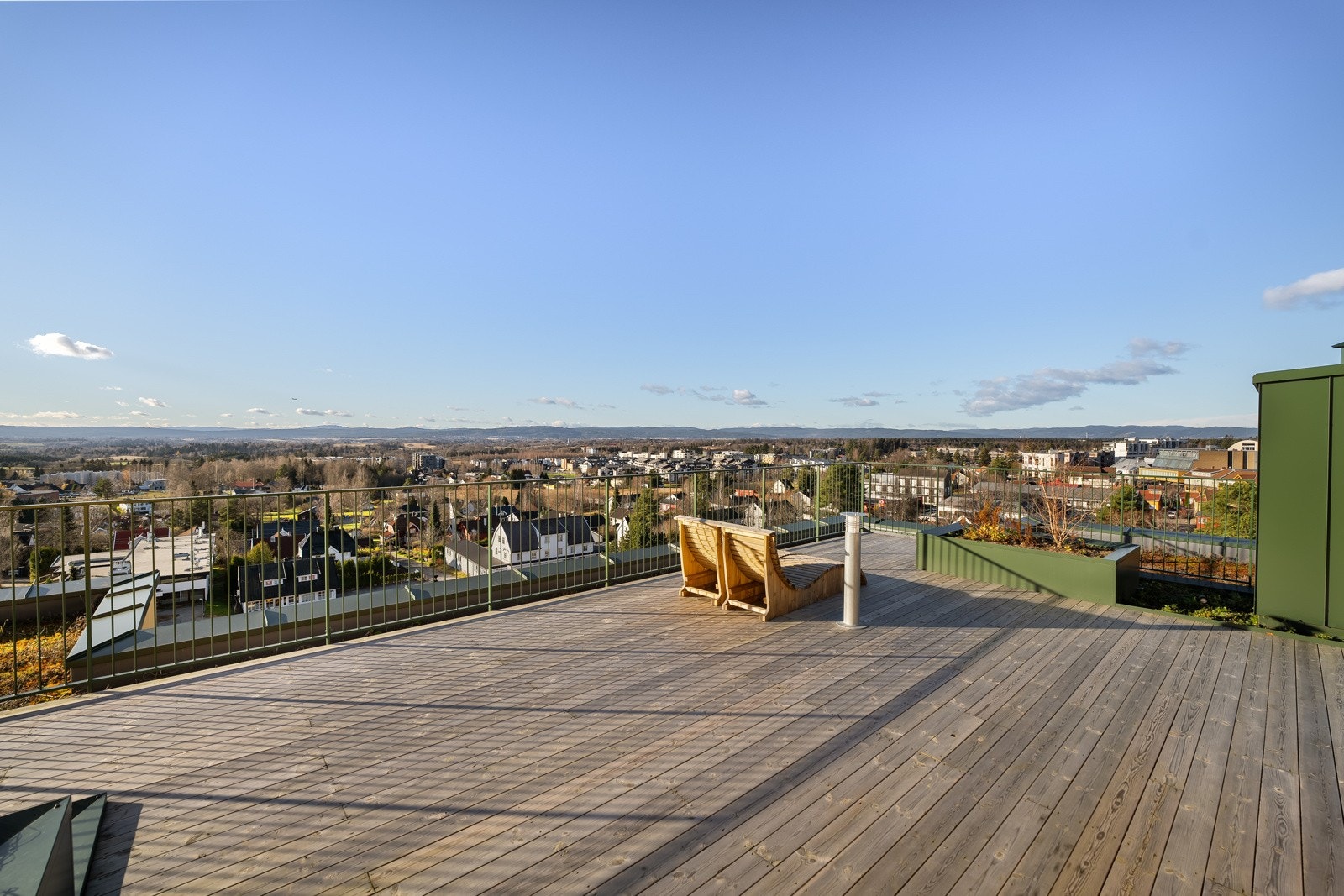 Her oppe kan du nyte utsikten over sentrum. Galleribilde