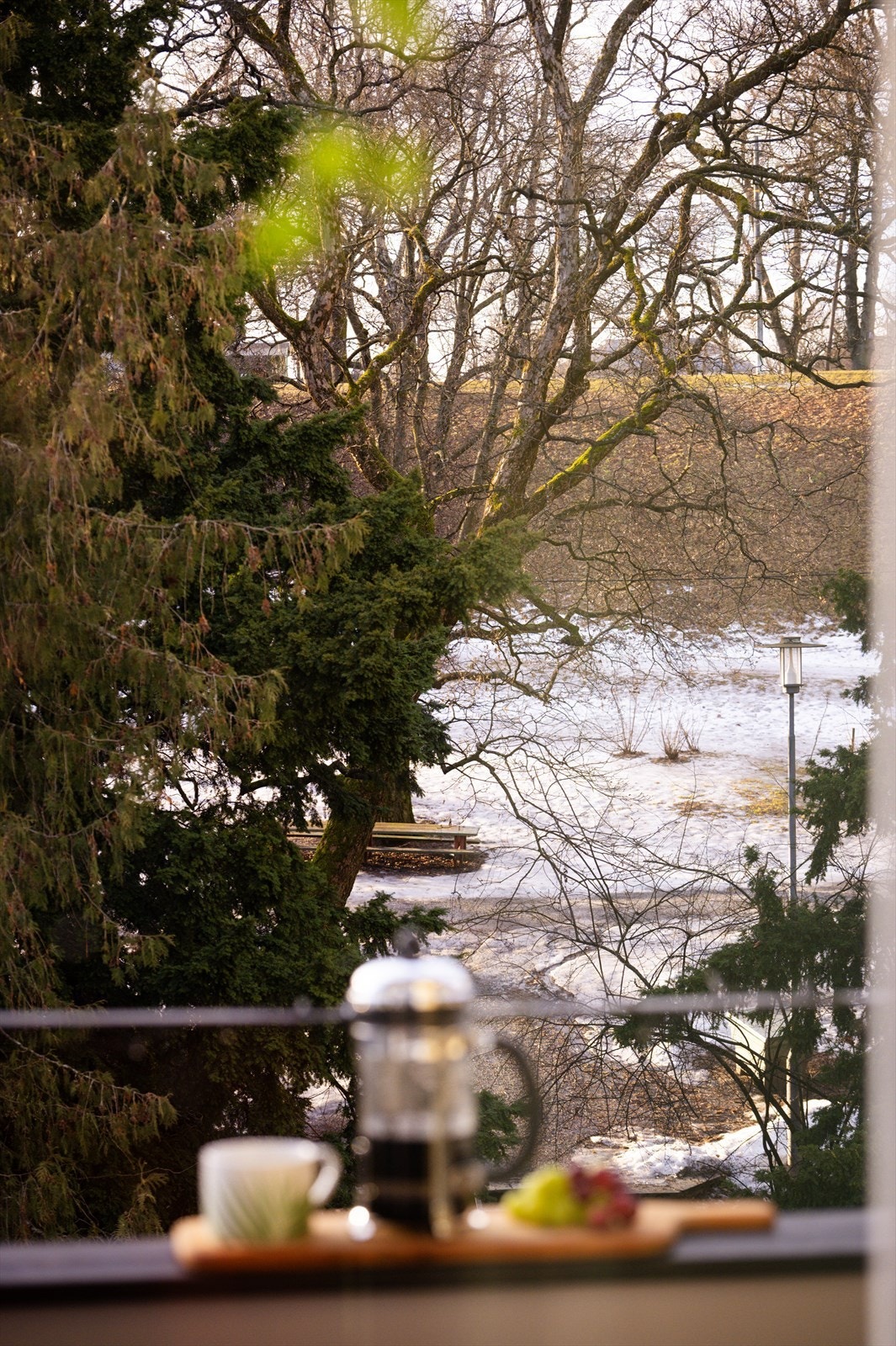 Utsikt fra balkong. Galleribilde