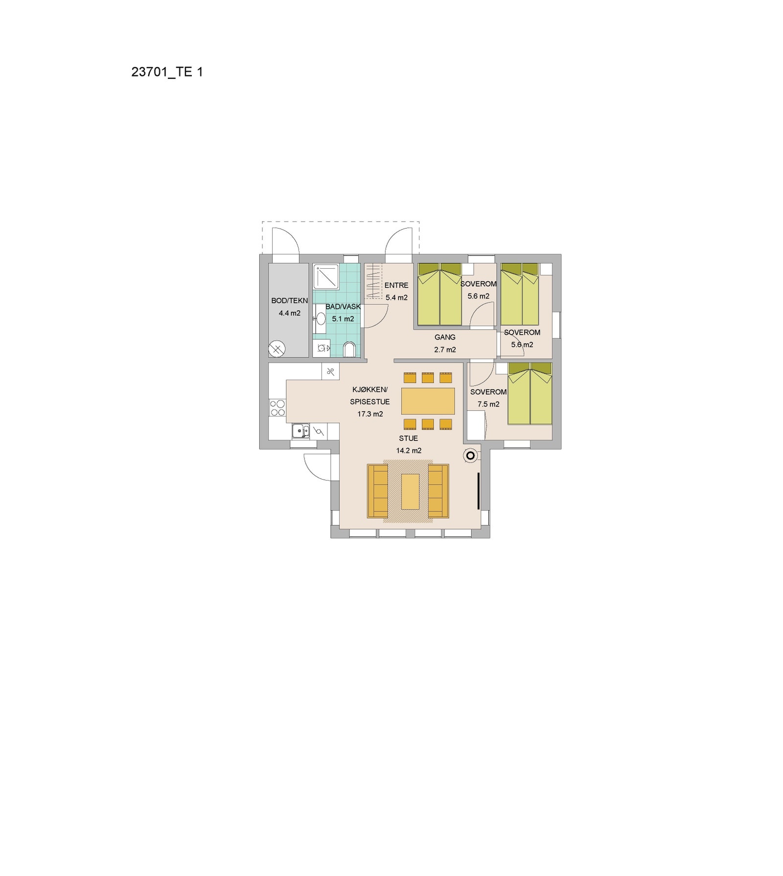 Blåne TE1 Galleribilde