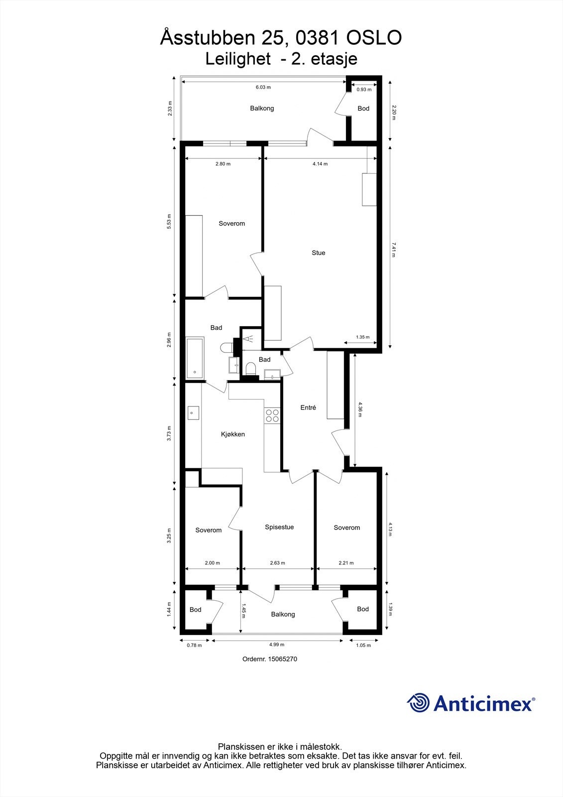 Plantegning Galleribilde