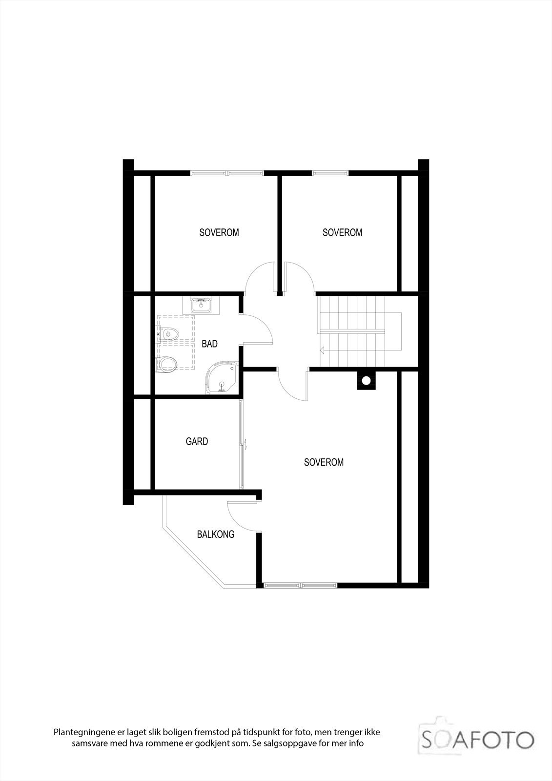 Plantegning 2. etasje Galleribilde