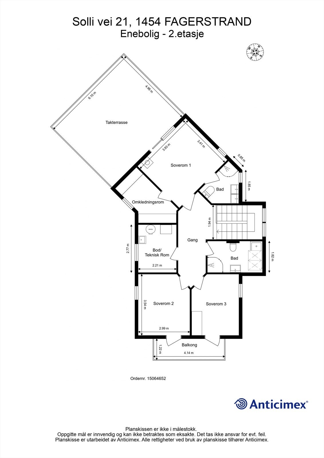Plantegning 2. etasje Galleribilde