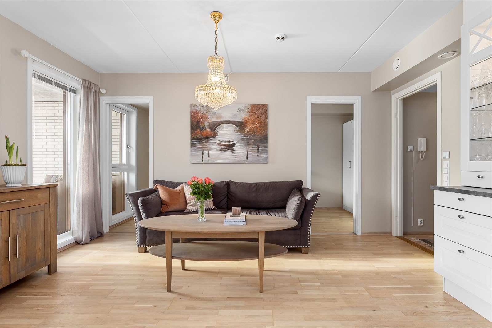 Det er vannbåren varme i alle oppholdsrom Galleribilde