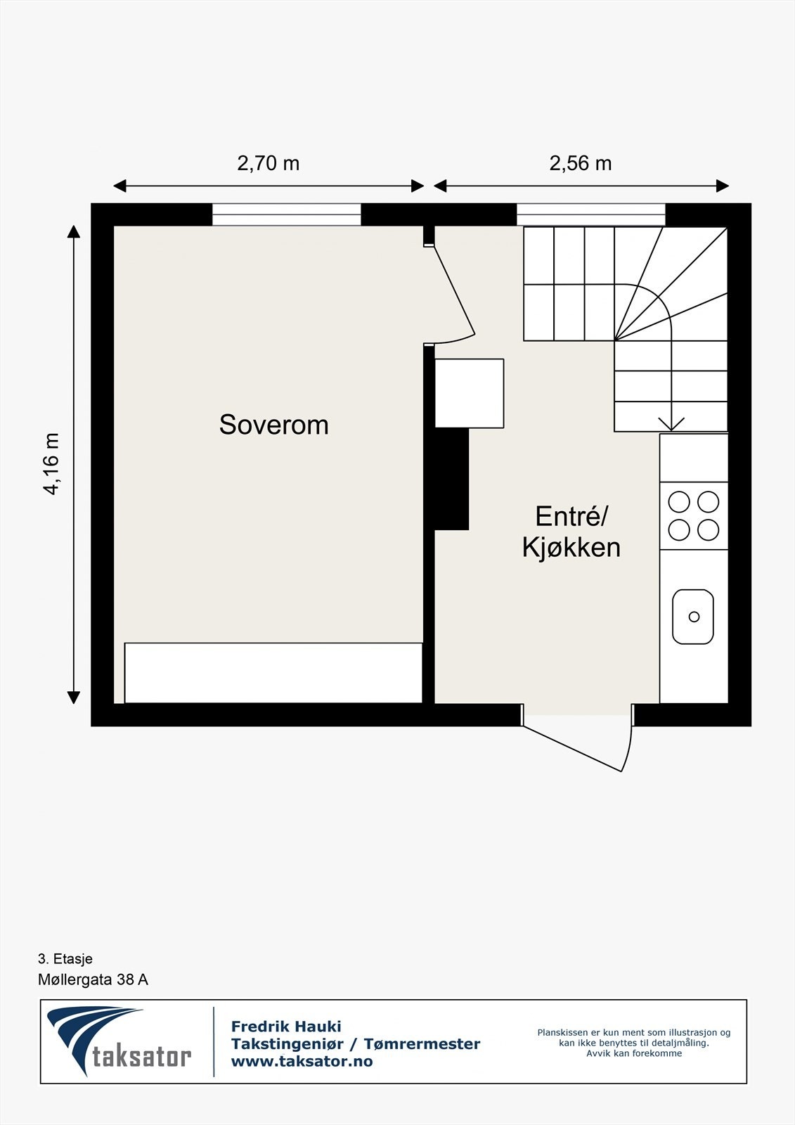 Møllergata 38 A - 3. Etasje Galleribilde
