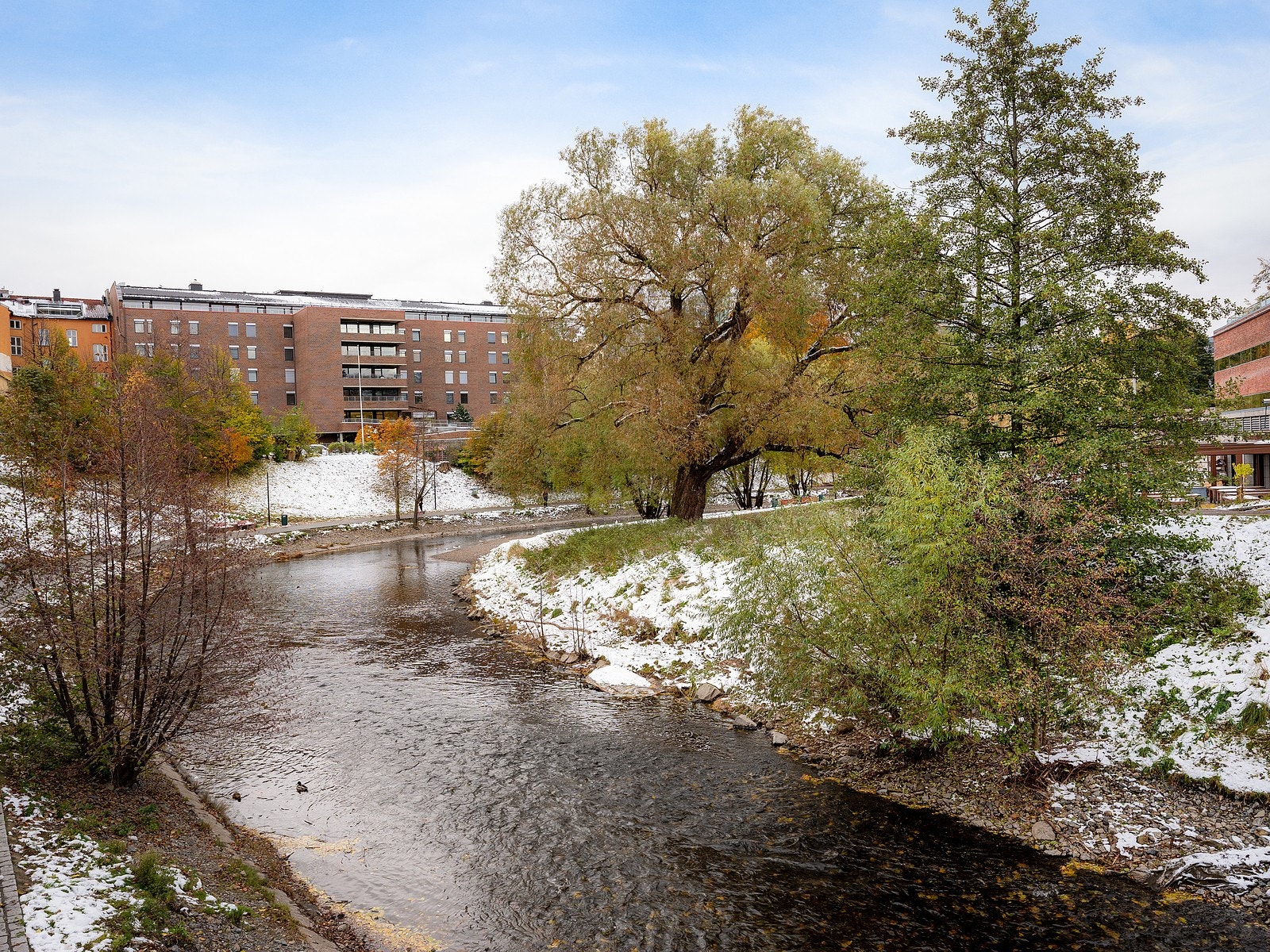Akerselva ligger også i umiddelbar nærhet Galleribilde