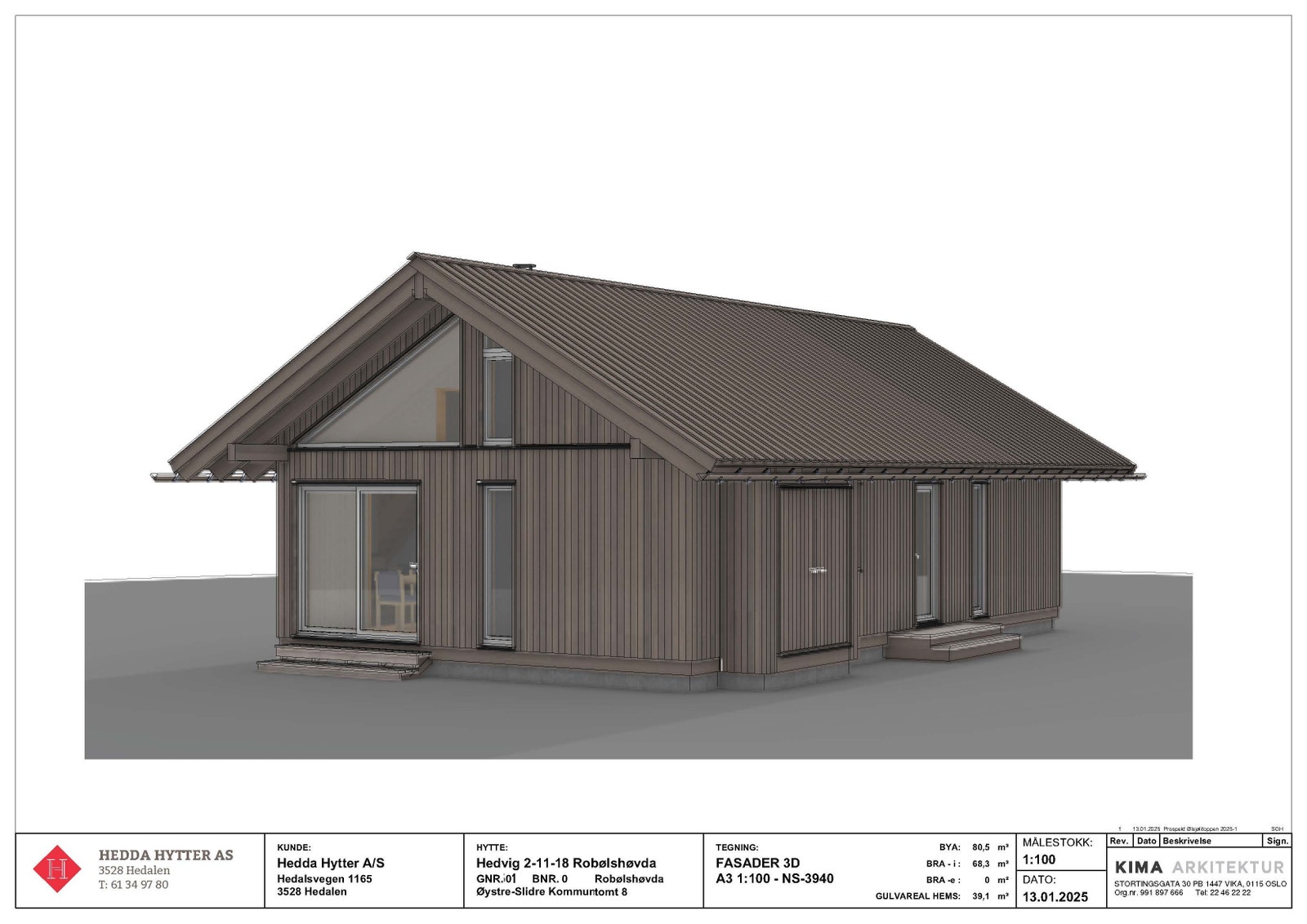 Fasade mot sør og vest Galleribilde