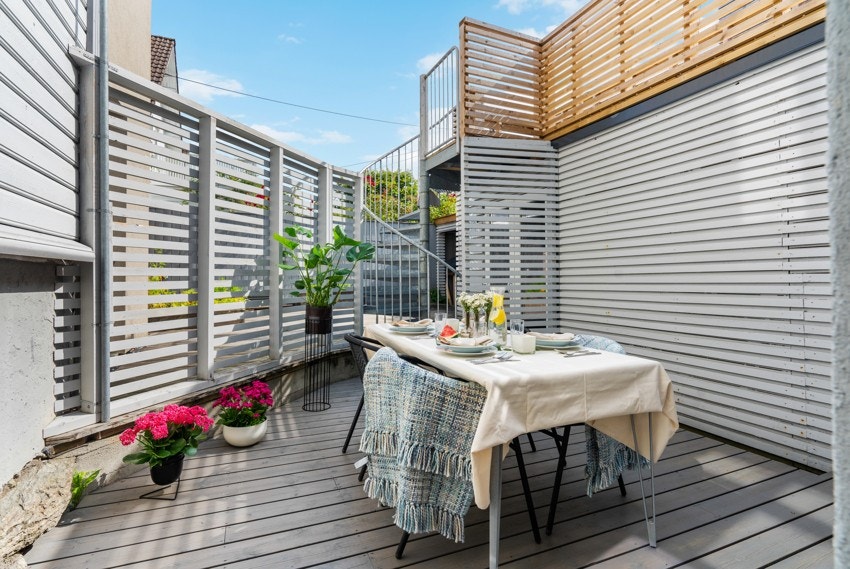 Til leiligheten følger en terrasse på 11 kvm. Galleribilde