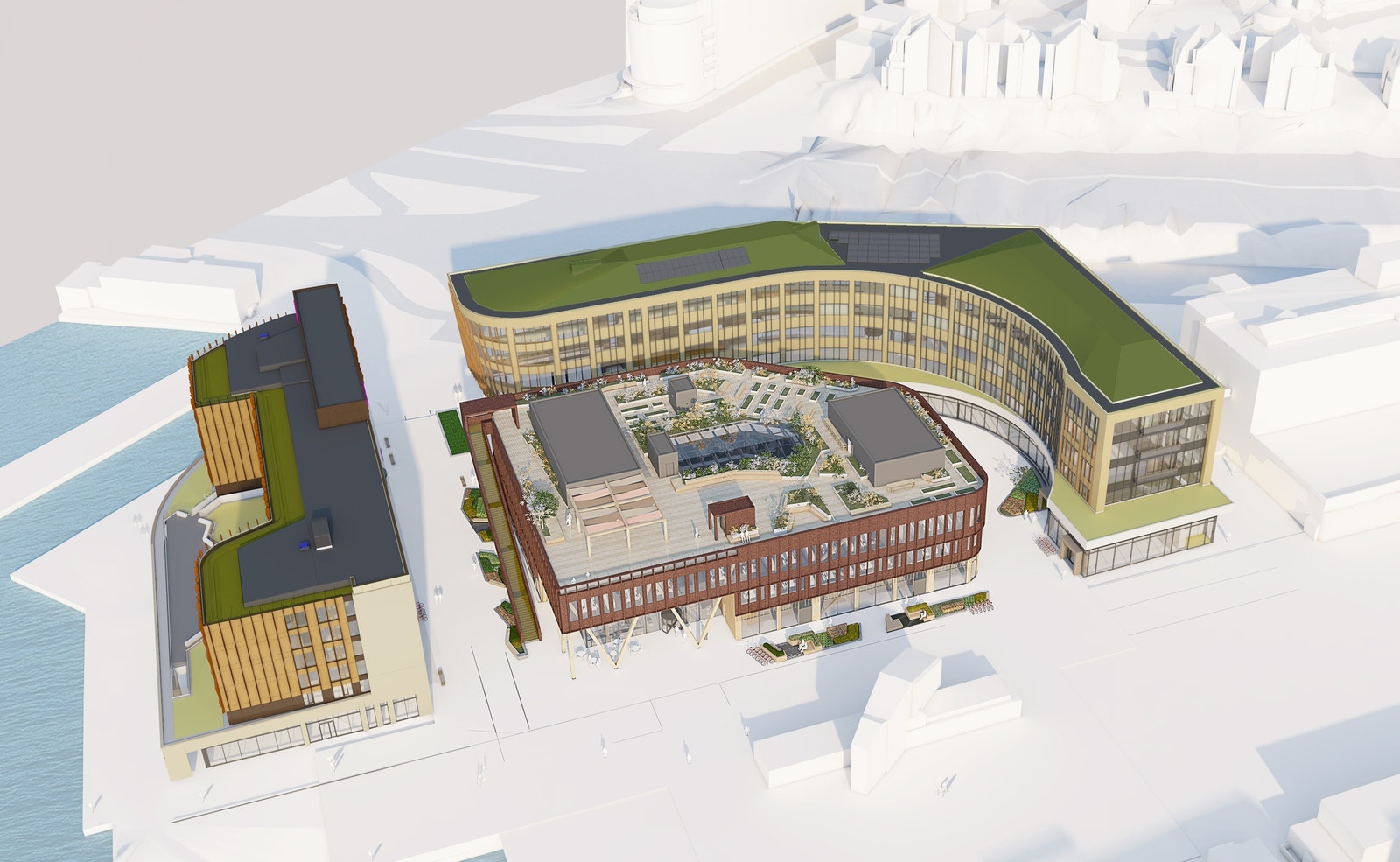 Fenderen i fugleperspektiv. Galleribilde