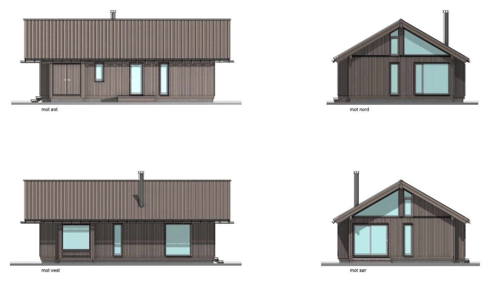 Fasader alle himmelretninger Galleribilde