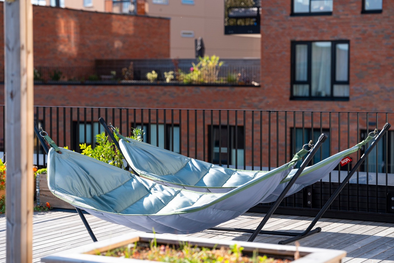 Felles utemøbler på takterrassen. Galleribilde