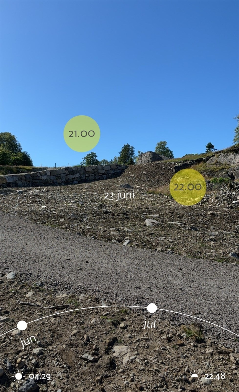 Kveldssol på tomten. Galleribilde