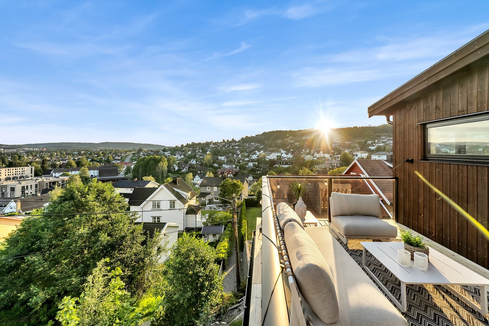 Herfra har du utsikt over hele Fjellhamar og Oslo i horisonten. Galleribilde