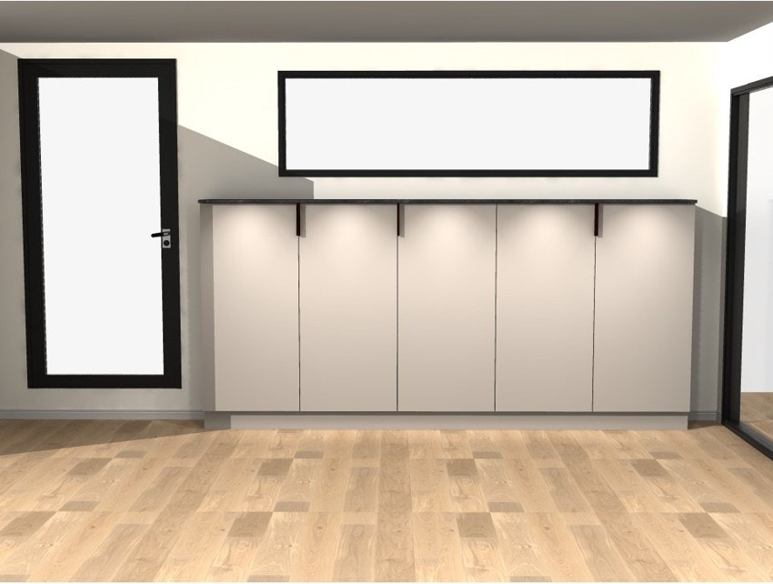 Illustrasjon på garderobe ved trappen i 3. etg. Galleribilde