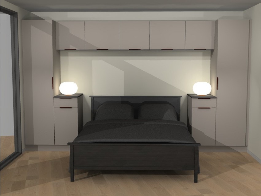 Illustrasjon garderobe på hovedsoverom i 2.etasje Galleribilde