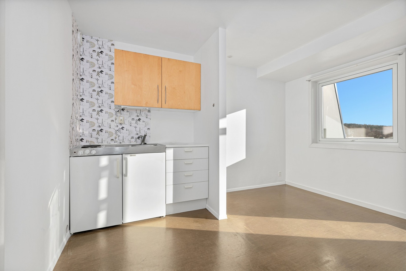 Her er det mulighet til å skape en koselig og funksjonell oppholdsplass. Galleribilde