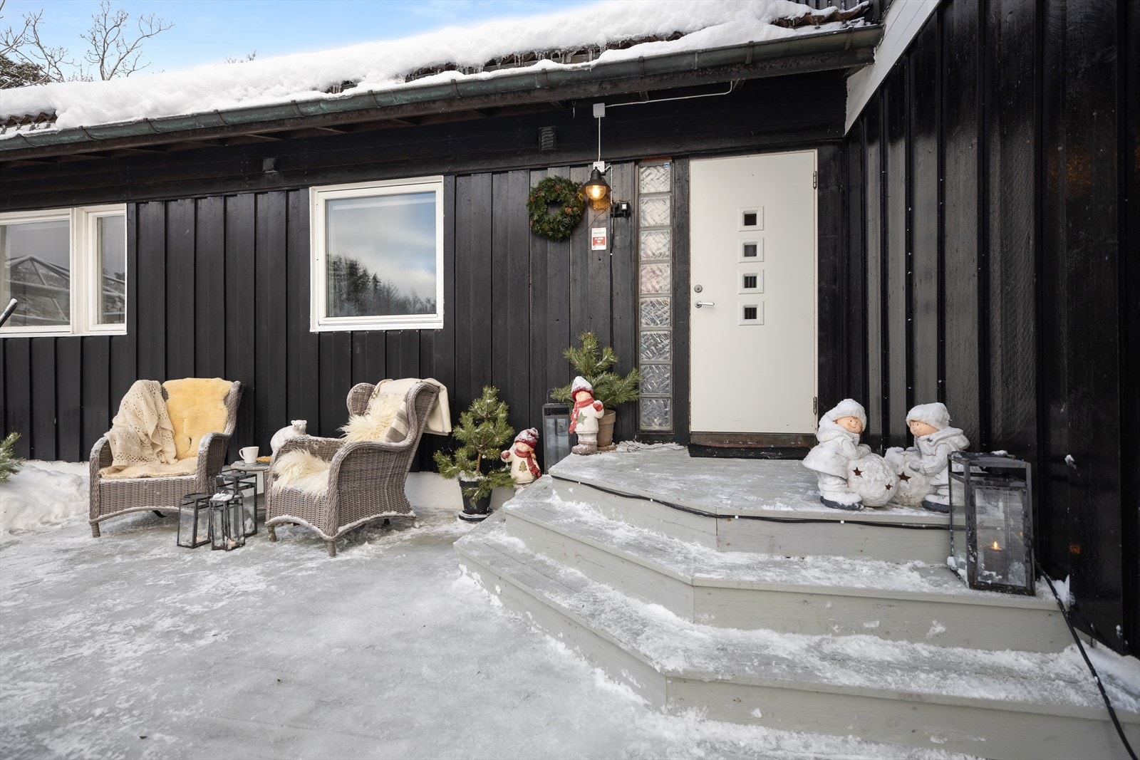 Innbydende inngangsparti. Galleribilde