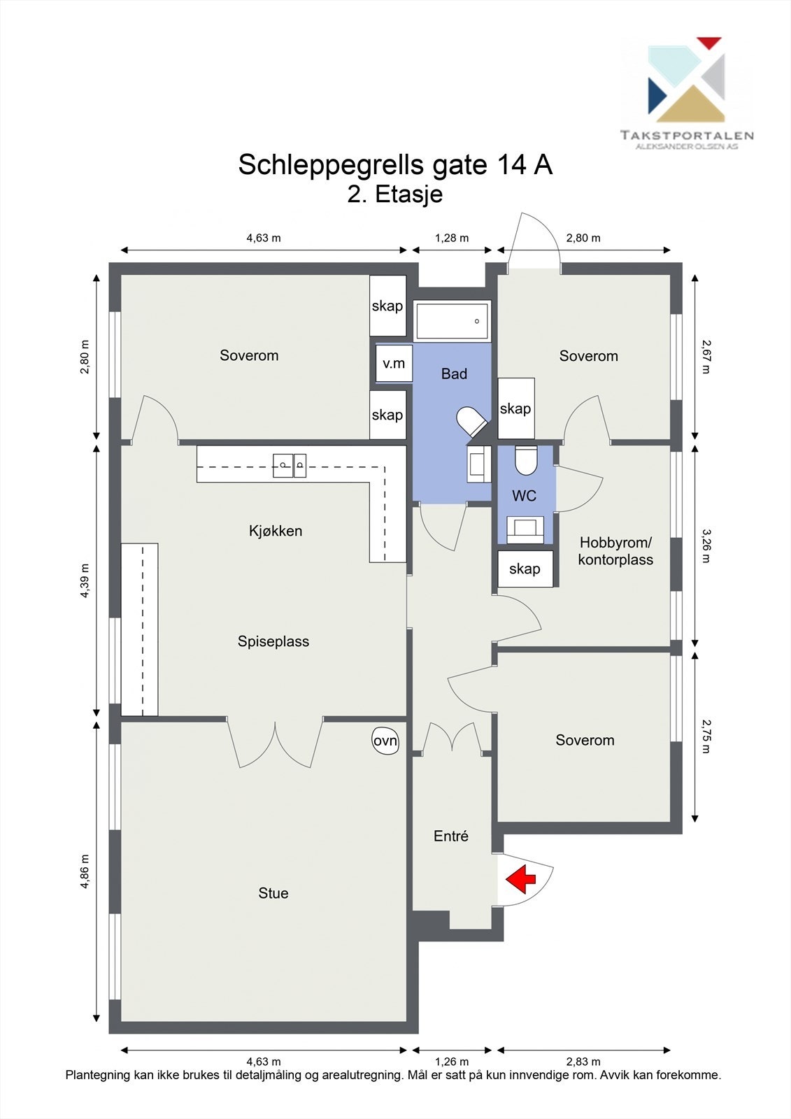 Plantegning Galleribilde