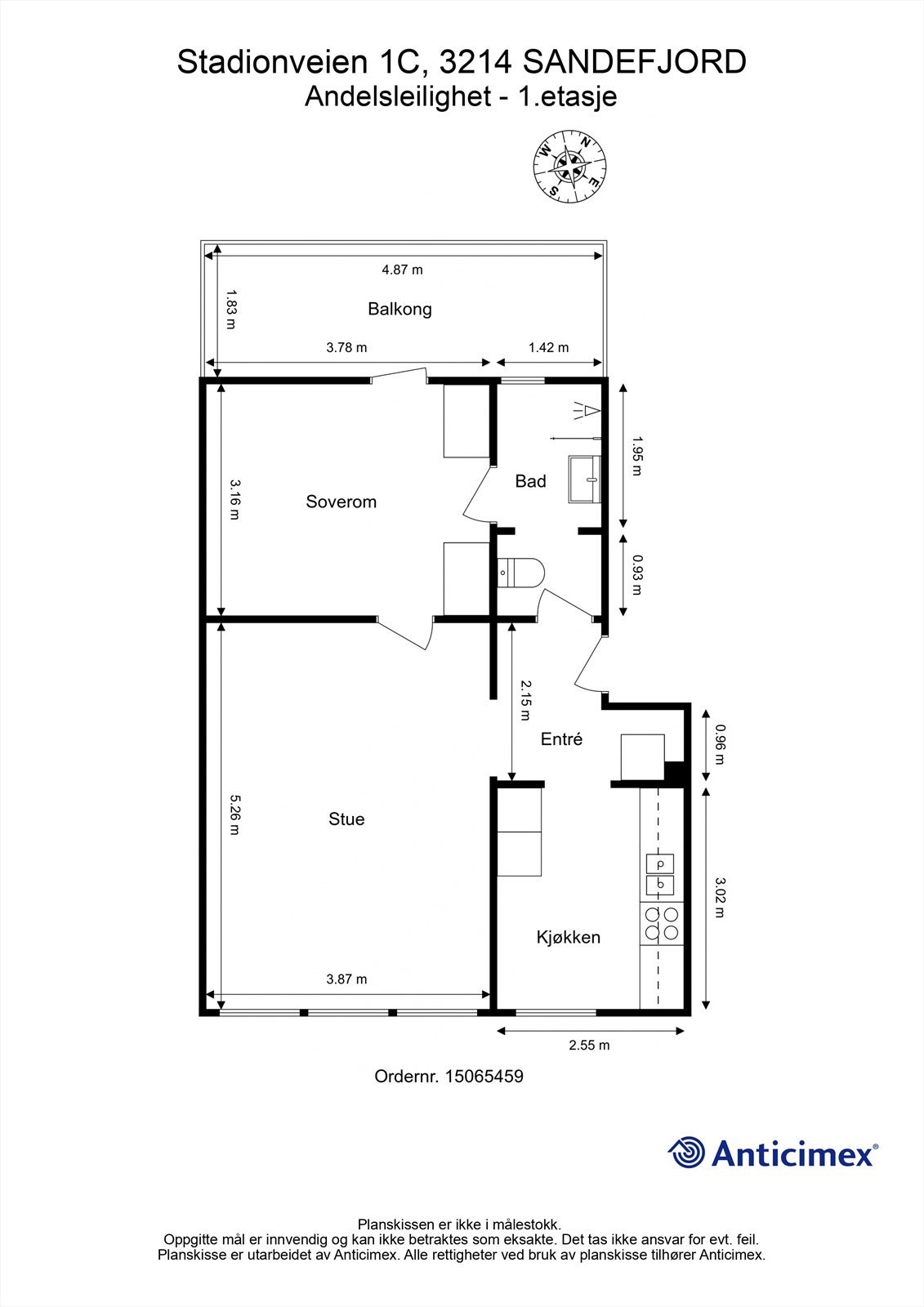 Plantegning 1. etasje Galleribilde