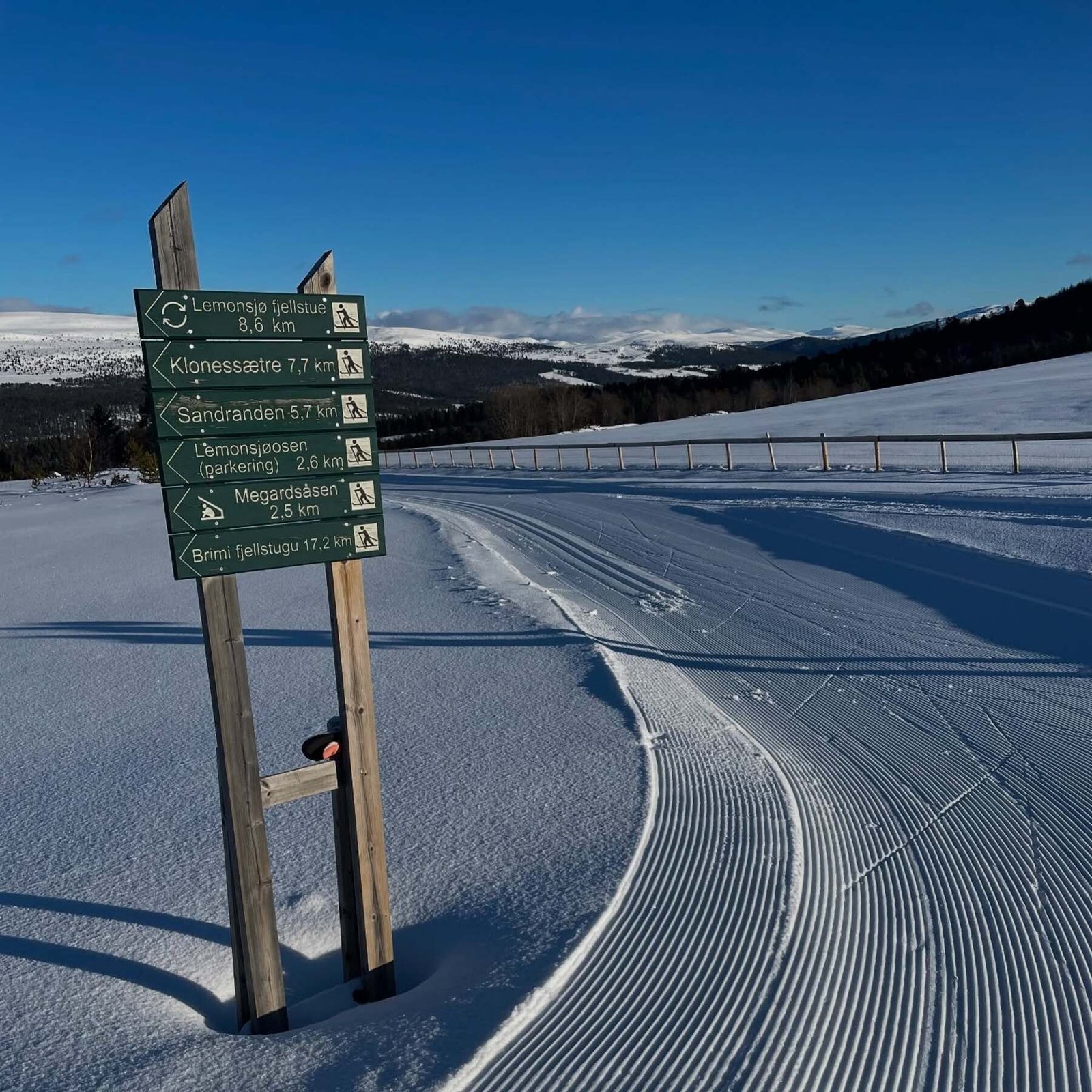 Området har også milevis med flotte langrennsløyper Galleribilde