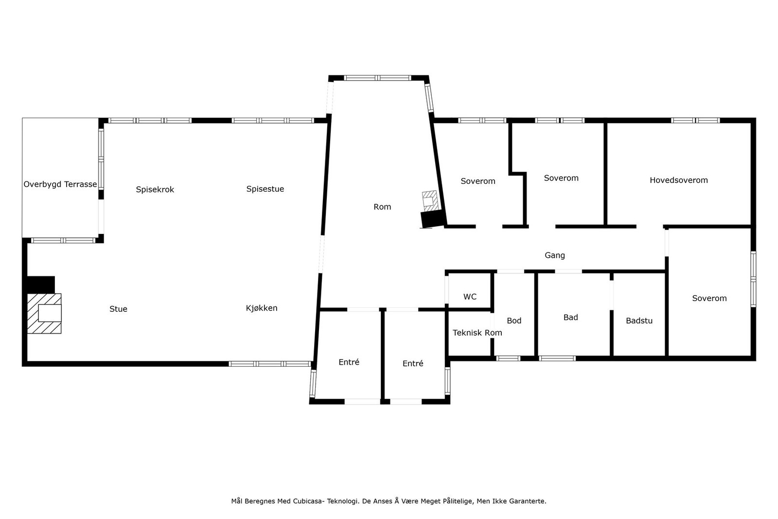 Praktisk hytte med alt på ett plan. Galleribilde