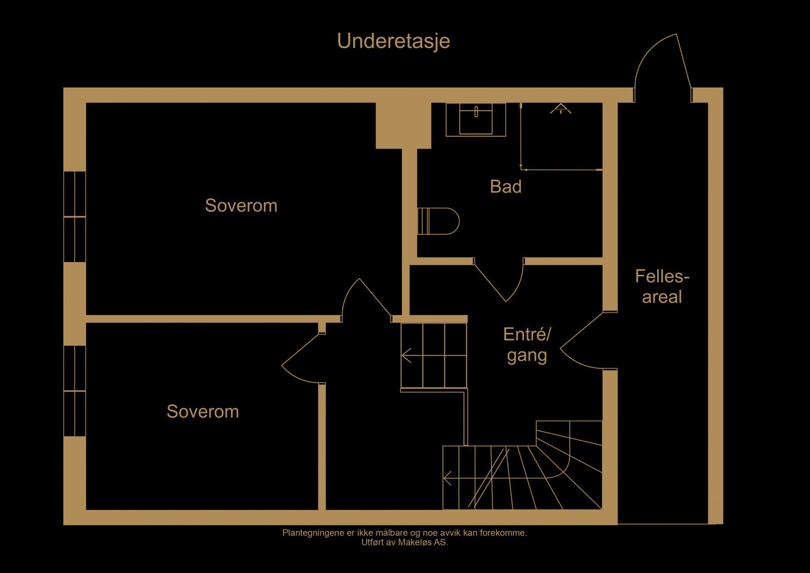 Plantegning under etasje (illustrasjon, avvik kan forekomme) Galleribilde