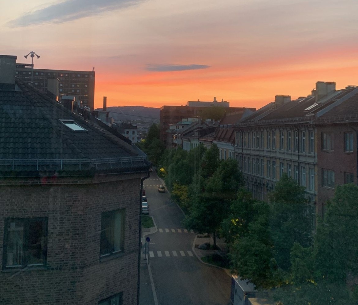 Nydelig utsikt fra vindusrekken. Galleribilde