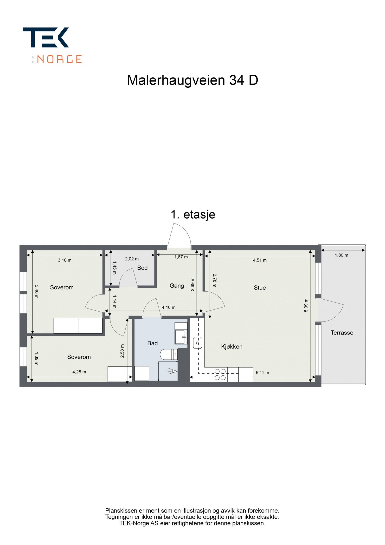 Plantegning Galleribilde
