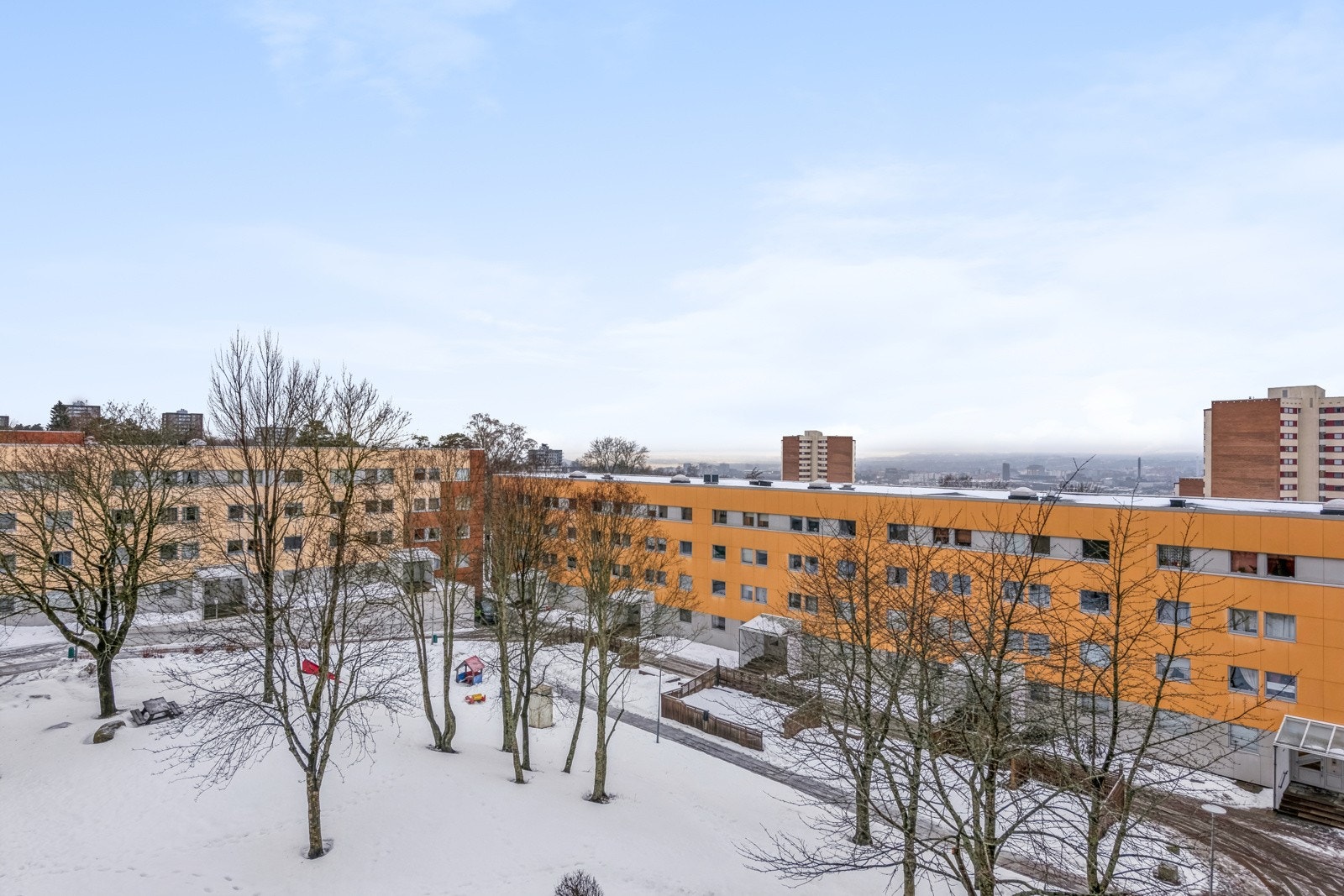 Flott utsikt fra balkongen Galleribilde