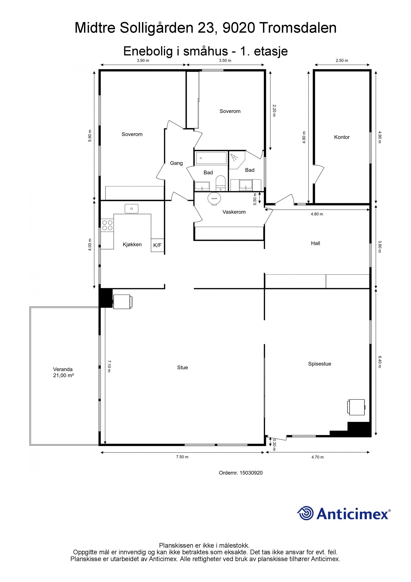 plantegning 1. etg Galleribilde