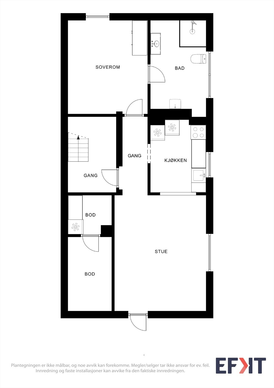 Planskisse kjeller Galleribilde