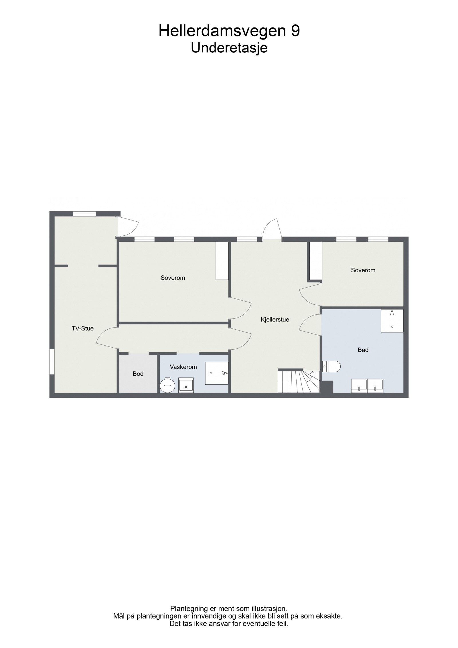 Plantegning u.etg. Galleribilde