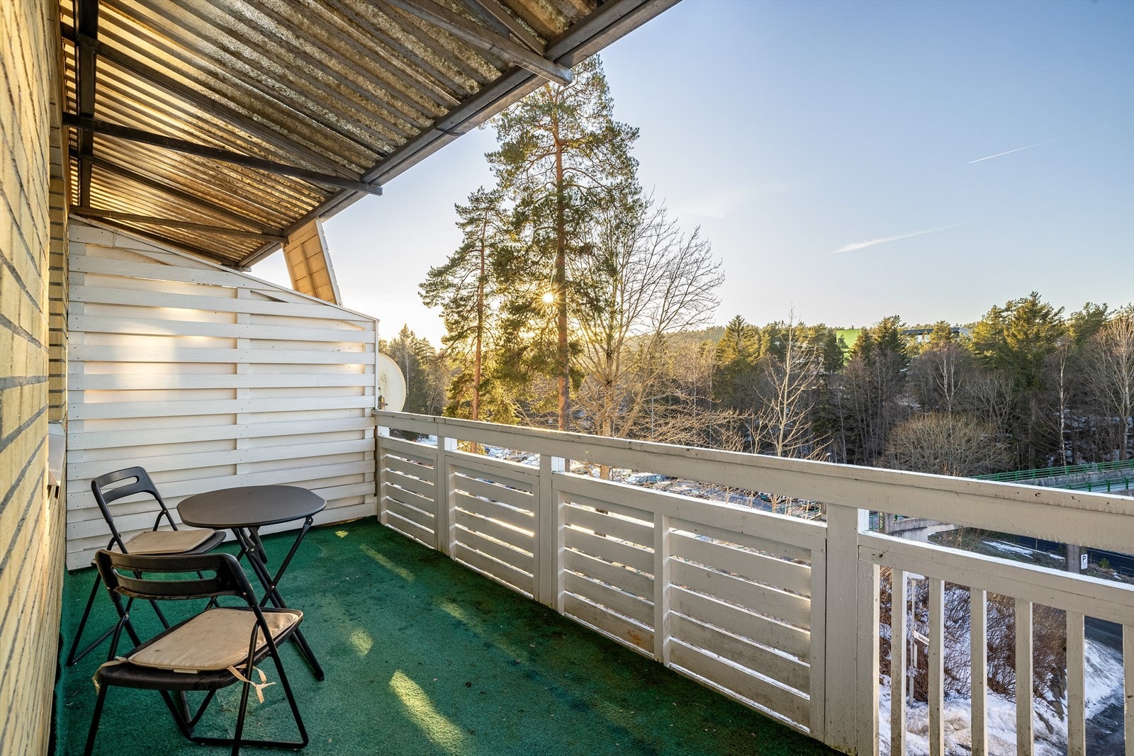 Gode solforhold på balkongen Galleribilde