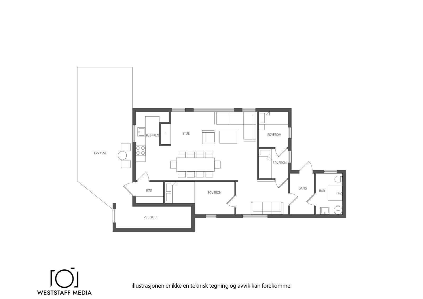 Plantegning Galleribilde
