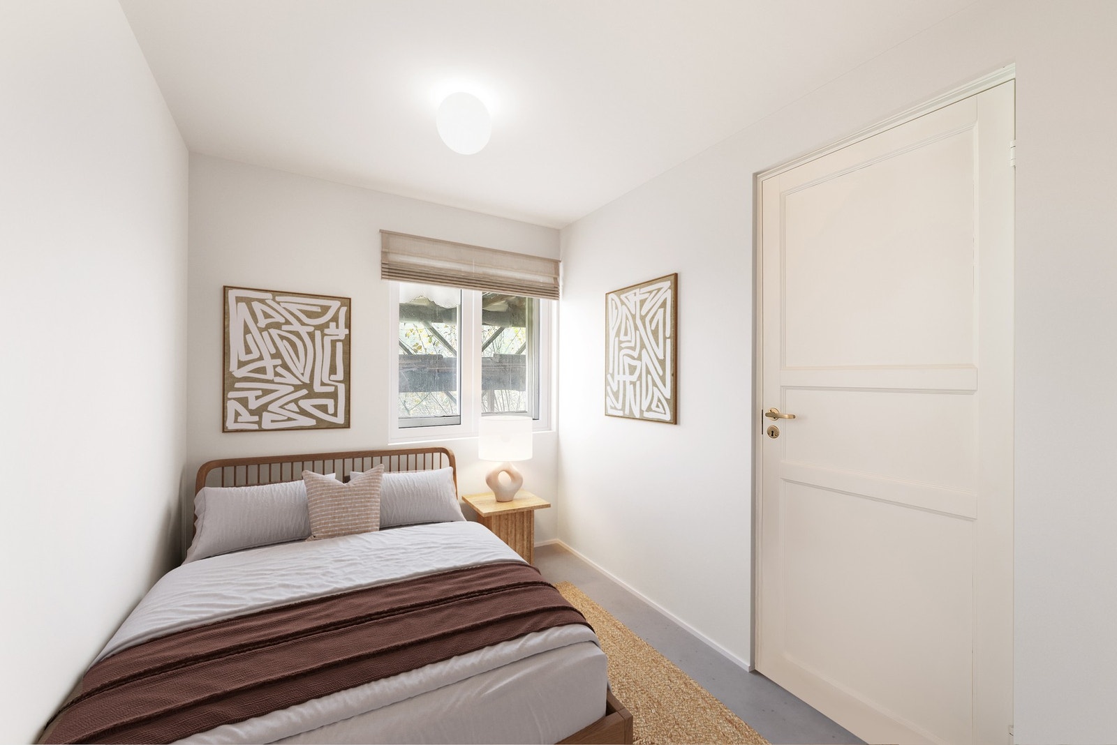 Rom i underetasjen som ikke er innredet. Rommet kan omgjøres til soverom (krever bruksendring) som vist på bildet (virtuell renovering). Galleribilde