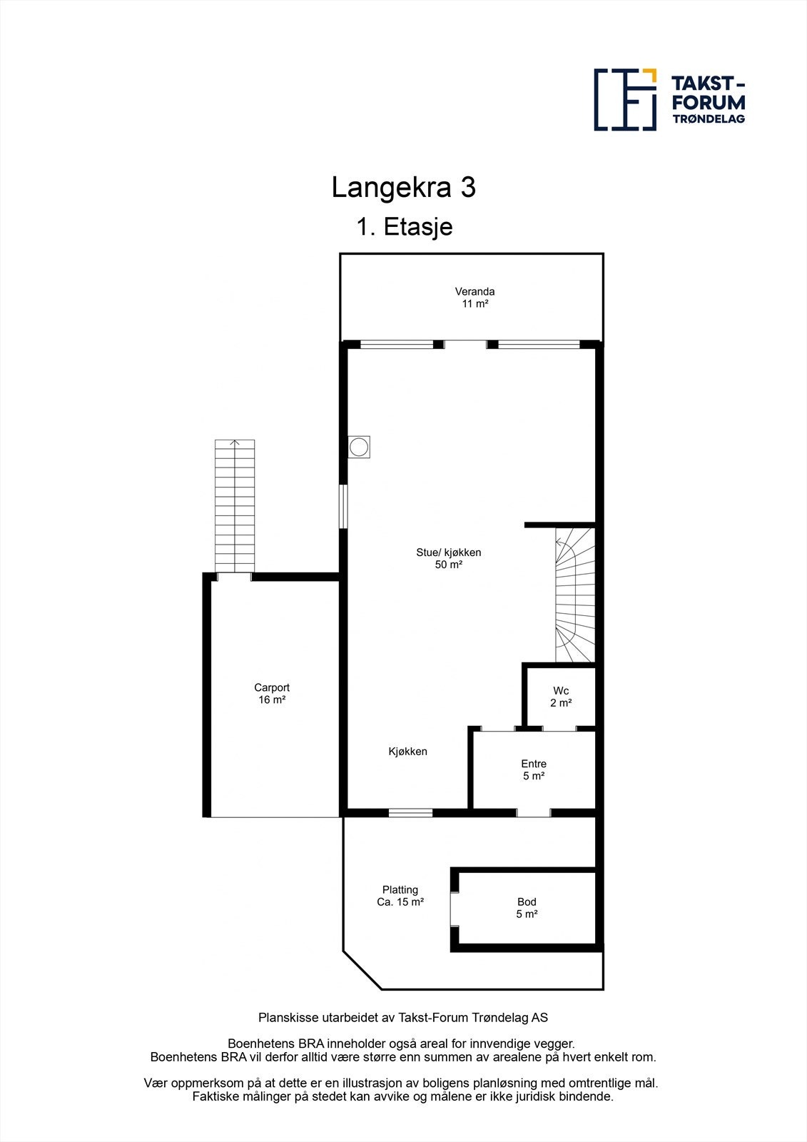 Planskisse - Første etasje. Galleribilde