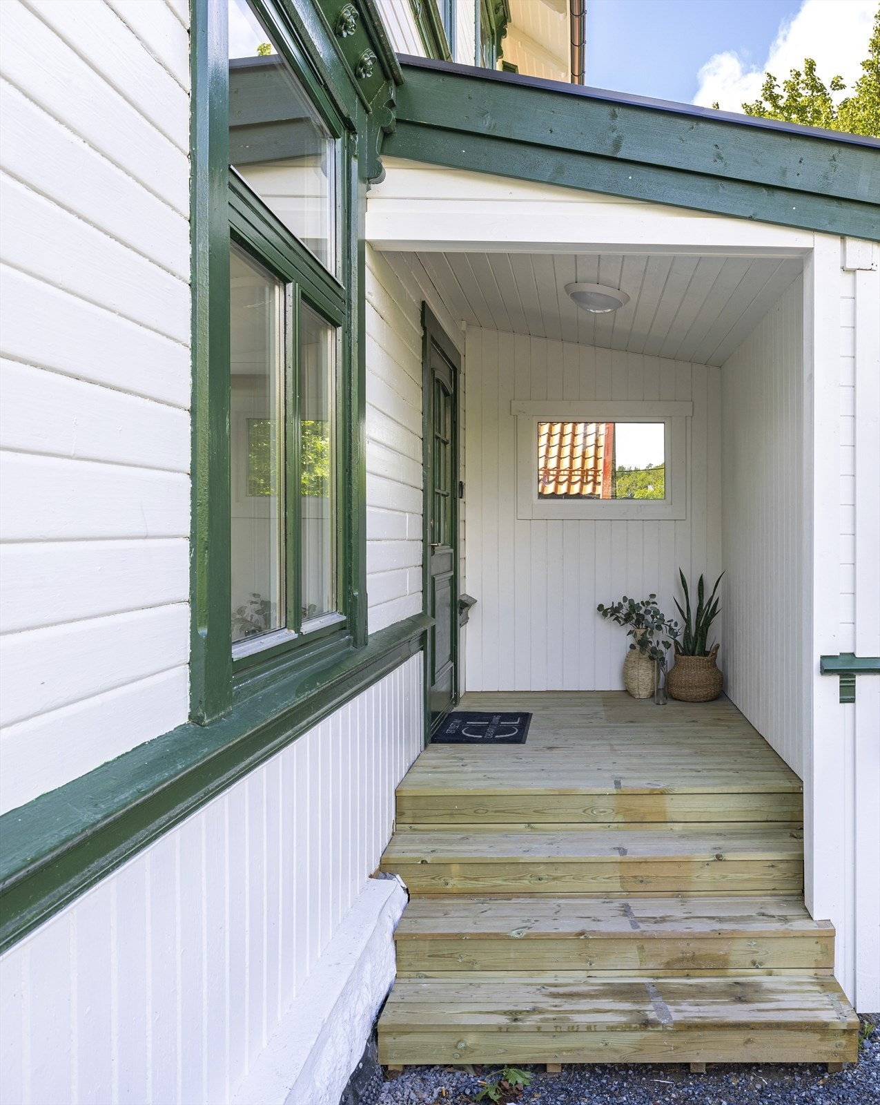 Hyggelig inngangsparti til sameiet Galleribilde